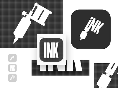 Tattoo App Icon app branding concept design logo sketch ui design ux design vector