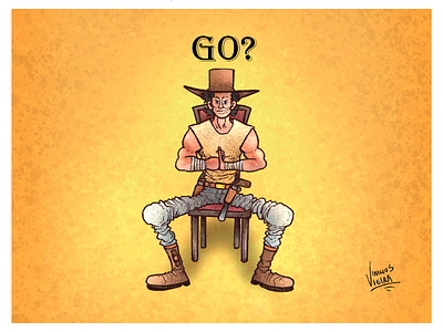 Go? character character creation character development characterdesign clean concept art cowboy design art fight fighter graphicdesign hat light poster publicity superhero texture