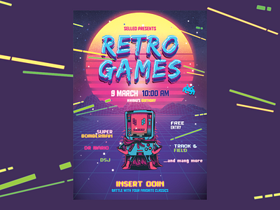 Selleo Retro Games design games poster retro