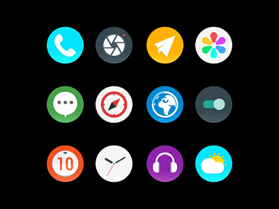 Round icons icon ui