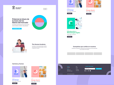 The Human Academy: Landing Page branding design identity interface landing page ui ui ux web