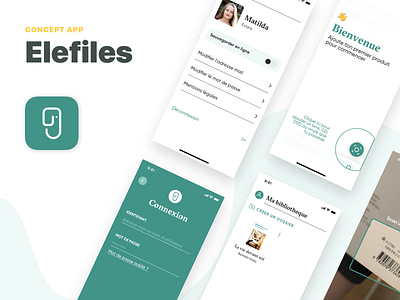 Concept archive app design first shot french prototype ui ux