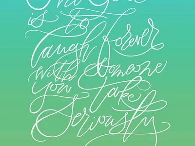 Seriously lettering procreate script typography