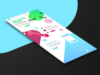 Daily UI 003 Landing Page 003 dailyui landing page phone ui web webdesign