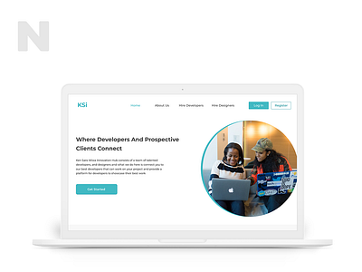 Design For KSI Tech Hub dailui design illustration landing page landing page ui ui uid ux uxui web