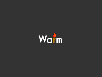 Warm design flat minimal type typography wordmark