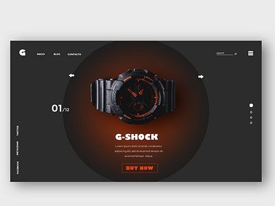 Landing page for online watches store brown design designer developer e commerce e commerce design e commerce shop freelance html 5 online shopping online store orange product card product page shop user interface ux designer ux ui web design website