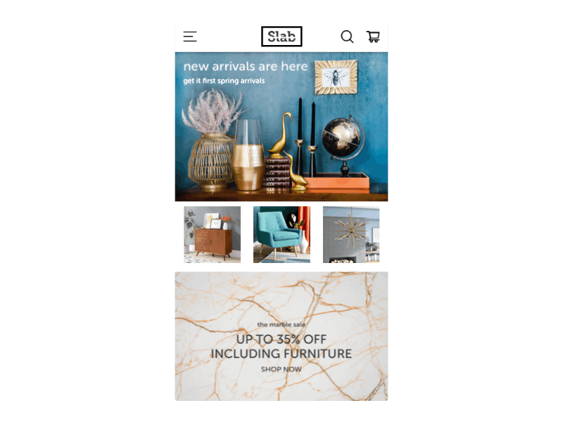 Dynamic navigation animation cards ecommerce gif home page interaction interface design menu mobile mobile design motion design navigation shopping ui user interface