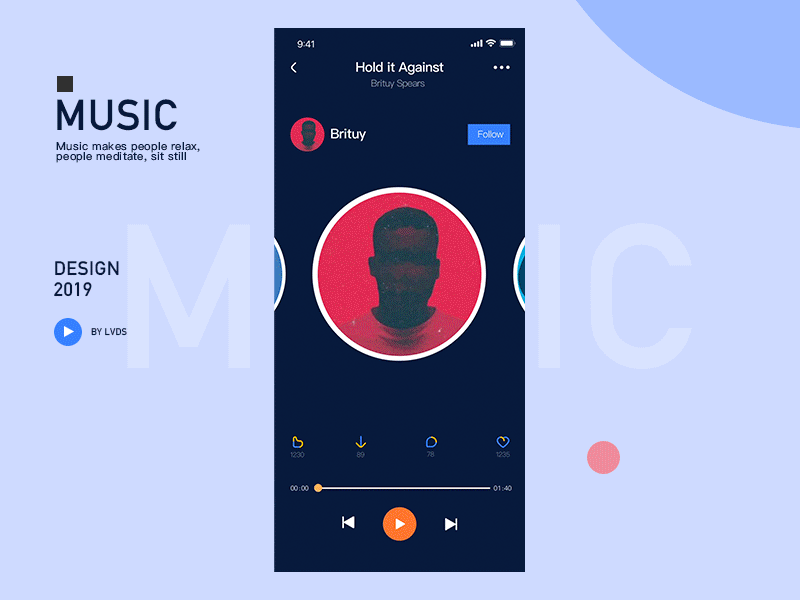 Music ae gif iphone ui