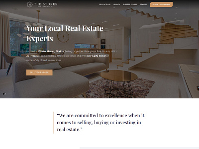 The Stones Real Estate luxury luxury design real estate real estate agency typogaphy website wordpress