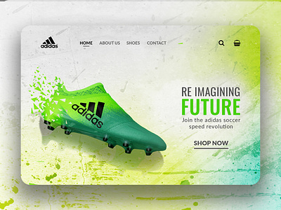 Adidas Landing Page Redesign ui