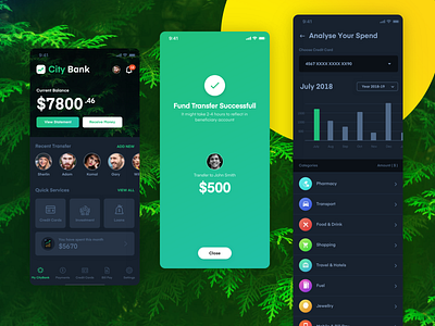 Banking App Design Concept app design bank app design finance app ios app ios design
