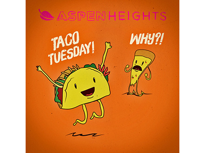 Taco Tuesday Instagram Illustration branding design illustration