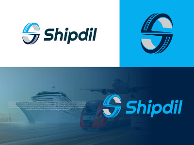 Shipdil – Modern Logistics & Transportation Logo for Shipping blue themed business logo brand identity branding fast delivery service logo freight and cargo branding letter s logo logistics and supply chain logo logistics company logo logo logo design logo designer modern letter s logo modern logo road and rail inspired logo s logo design shipping and transport logo transportation business logo