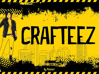 CRAFTEEZ branding display font font gaming graffiti instagram movie poster rebels street art thumbnails urban youtube