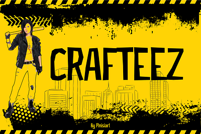 CRAFTEEZ branding display font font gaming graffiti instagram movie poster rebels street art thumbnails urban youtube