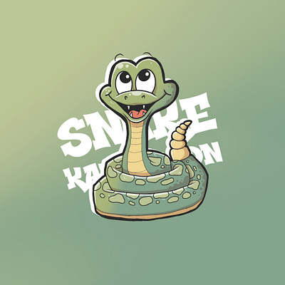 Snake cartoon design illustration illustrator logo mascot snake vector