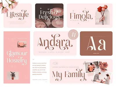 💖 Fall in Love with Andara – The Luxury Classy Love Font! aesthetic andara font branding classy cursive elegant inspiration logo font love typography luxury modern premium typeface romantic font sensatype stylish valentine wedding