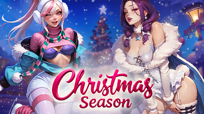 Christmas Event Banner for GreenT Games graphic design