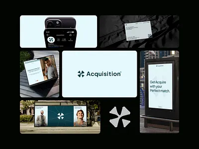 Acquisition — Startup Acquisition Platform agency bento brand brand identity branding business design funds graphic design grid iconic logofolio logomark startup studio symbol timeless ui venture visual identity