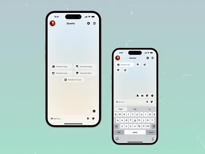 Quanta AI chatbot ai chatbot creative design figma simple ui uidesign uxdesign