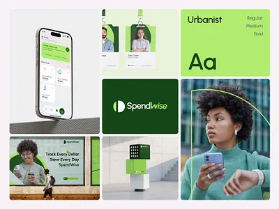 SpendWise – Branding for Fintech App app app branding banking billboard design brand design brand guideline design brand identity branding budget control financial fintech fintech app logo money mangement payment statistics visual identity vivasoft