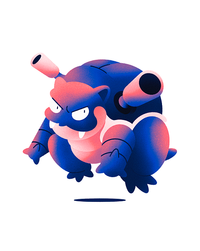 Blastoise blastoise character drawing illustration pokemon sketch