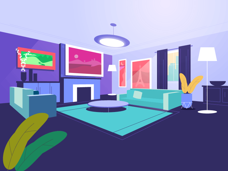 Room with ugly art animation explainer explainer video illustration technology