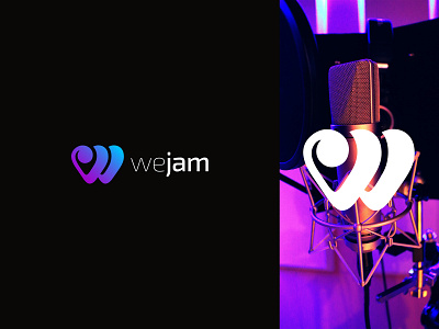 Wejam branding identity jam logo mark monogram music symbol