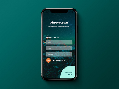 Daily UI | #001 | Sign Up app design dailyui dailyui 001 design design challenge mobile app mobile app design mobile design sign up sign up form ui ui design