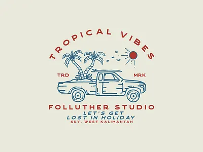 TROPICAL VIBES apparel apparel design branding clothing design clothingbrand custom art design illustration logo merch merch design outdoorapparel streetwear supplyanddesign surf surfapparel vintage art vintage design