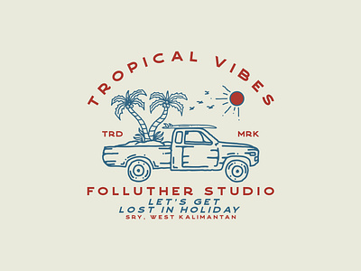 TROPICAL VIBES apparel apparel design branding clothing design clothingbrand custom art design illustration logo merch merch design outdoorapparel streetwear supplyanddesign surf surfapparel vintage art vintage design