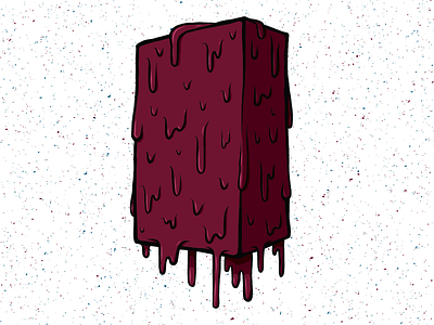 Drippy Box adobe draw design draw drip dripping drips illustration