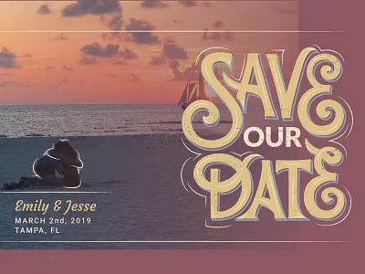 Save our Date date design handlettering invitation layout lettering love save type typography vector wedding