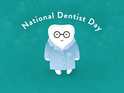 National Dentist Day childrens book dentist illustration illustrator national day photoshop texture tooth