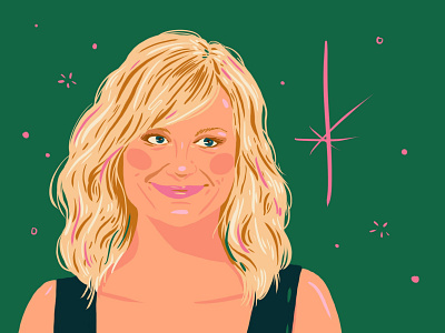 Amy Poehler actor comedian comedy illustration portrait snl