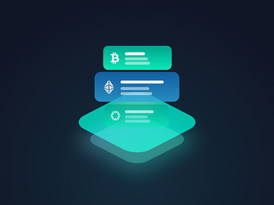 Selector bitcoin crypto dark ethereum graphic illustration ui vector