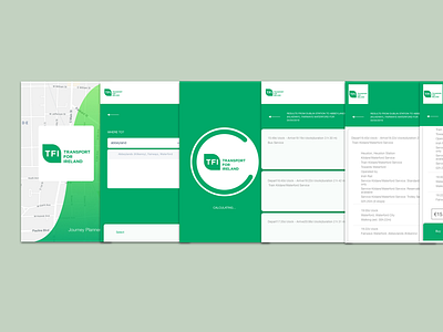 Transport for Ireland (TFI) Mobile App Concept concept cork design dublin green ireland limerick mapa mobile app northern ireland tfi transport transportation ui ui design ui ux design