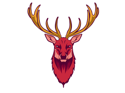 Deer head vector american animal branding coreldrawx7 deer design ecommerce head icon illustration logo photoshop vecor vector vexel vexel art