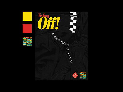 Feeling Off! brutalism brutalist checkerboard cover cover design hologram magazine scan sticker texture typography vans