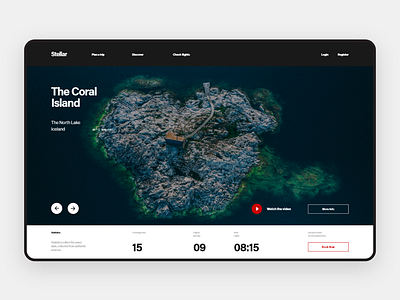 Stellar - Web UI Kit homepage landing travel web webdesign