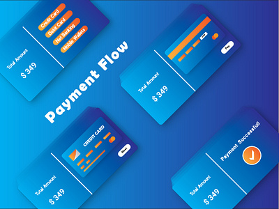 Payment Flows design illustration layout typography ui ux