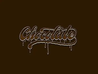 Chocolate chocolate custom type design lettering logo script type gang typography