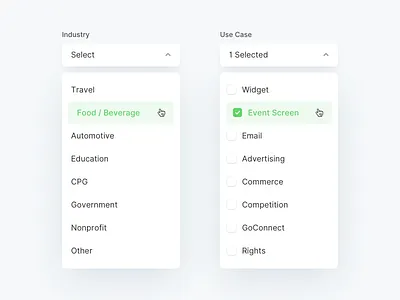 Dropdown (Revised) checkbox design desktop drop dropdown dropdown ui list list ui menu multi select select stackla ui