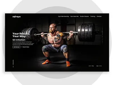 Gym/Fitness Website body builder builder design dribbble fitness gym gym instructor gym website landing page ui ui ux uidesign uiuxdesign web