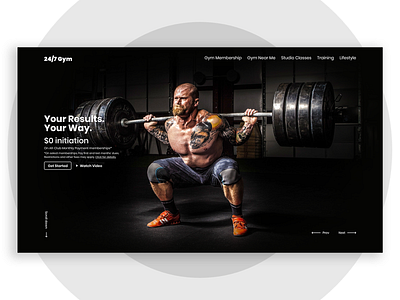 Gym/Fitness Website body builder builder design dribbble fitness gym gym instructor gym website landing page ui ui ux uidesign uiuxdesign web