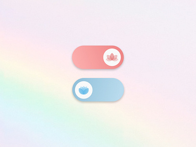 On/off toggle switch buttons dailyui015 figma toggle ui design vector webdesig