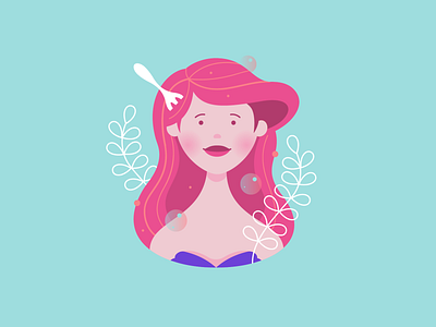 Disney Avatars - Ariel ariel avatar character design digitalart disney illustration vector vector art