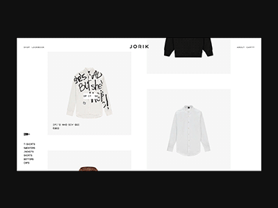 Lil Kleine - Jorik - Product page animation branding design interface layout motion transition typography website