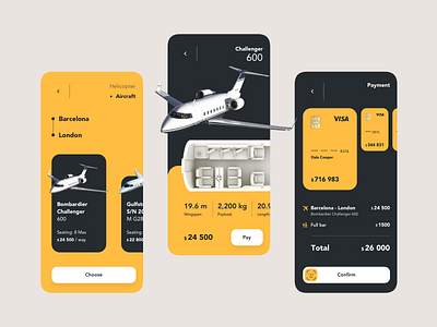 Private aircraft rental app concept air aircraft airplane concept design dribbble inspiration jet layout rent rental ui ui design uiux ux ux design